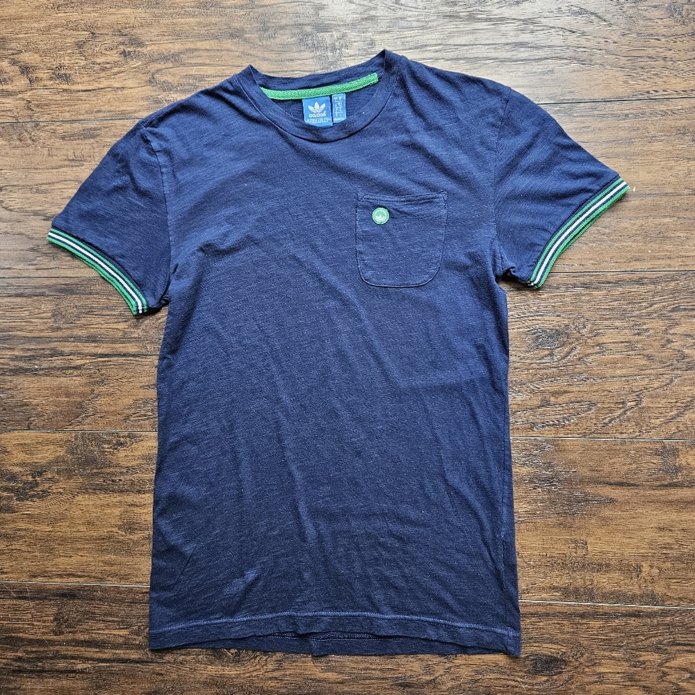Adidas Originals Stan Smith Collection Ringer Pocket Tee Size Small